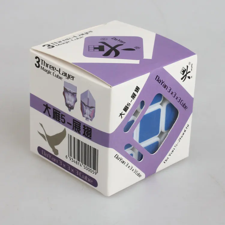 CubeXYZ DY zhanchi 5 7 см кубик без наклеек/черный/белый головоломка идея подарка для X'mas