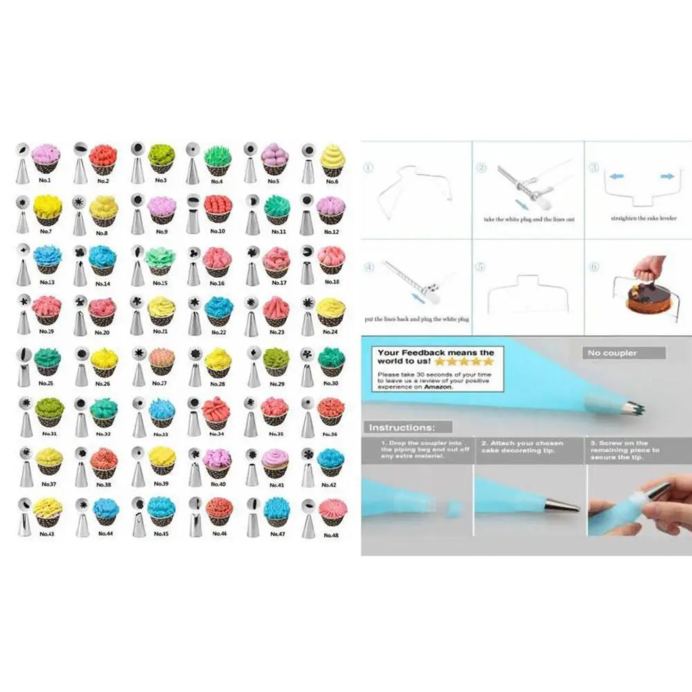 73 шт./компл. из нержавеющей стали Кондитерские украшения крем для рта с