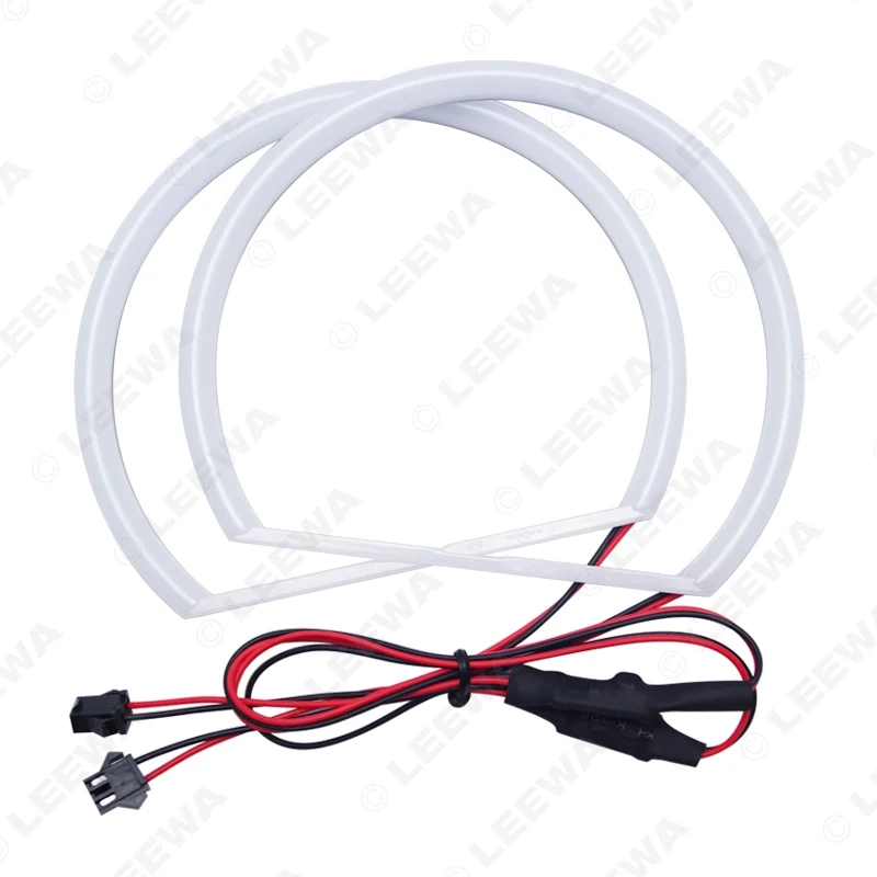 LEEWA 2x120мм 2x146мм автомобильные кольца с галогеном хлопковые огни SMD светодиодные