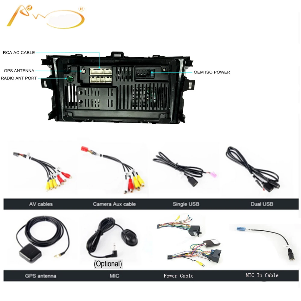 Автомобильный GPS 9 дюймов плеер навигация Android 7 1/8 0 для Kia K2 RIO 2010 2011 2012 2013 2014 2015 с Wifi