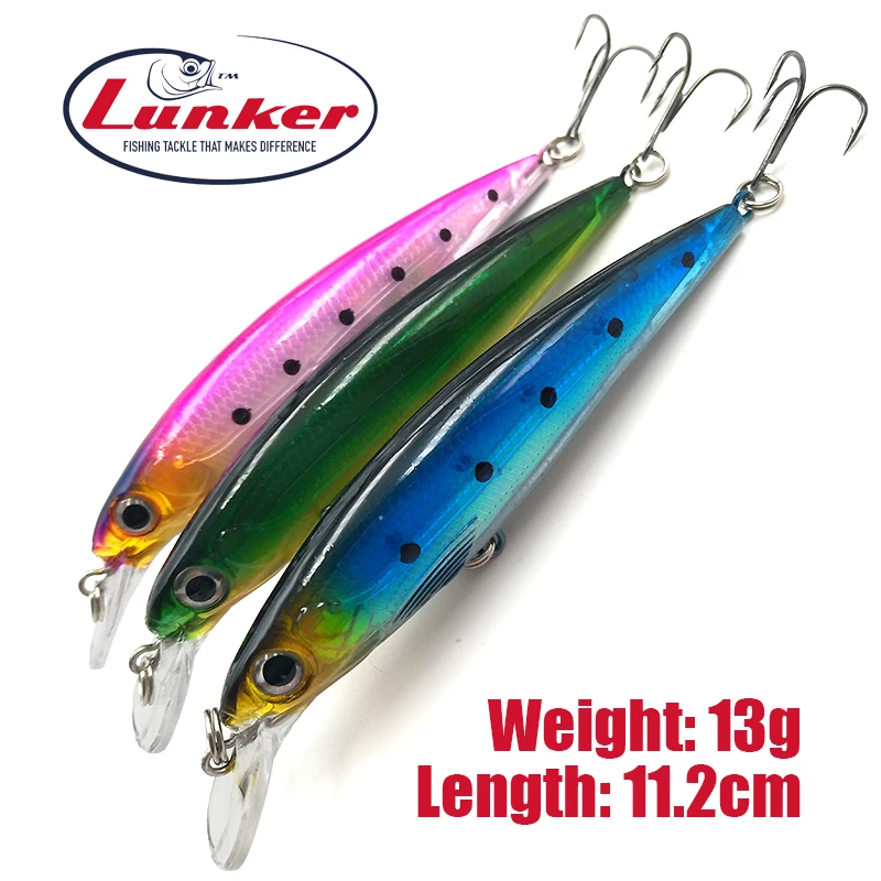 Lunker гольян 13 г 11 2 см рыболовная втулка приманка кренкбейт длинный Литой