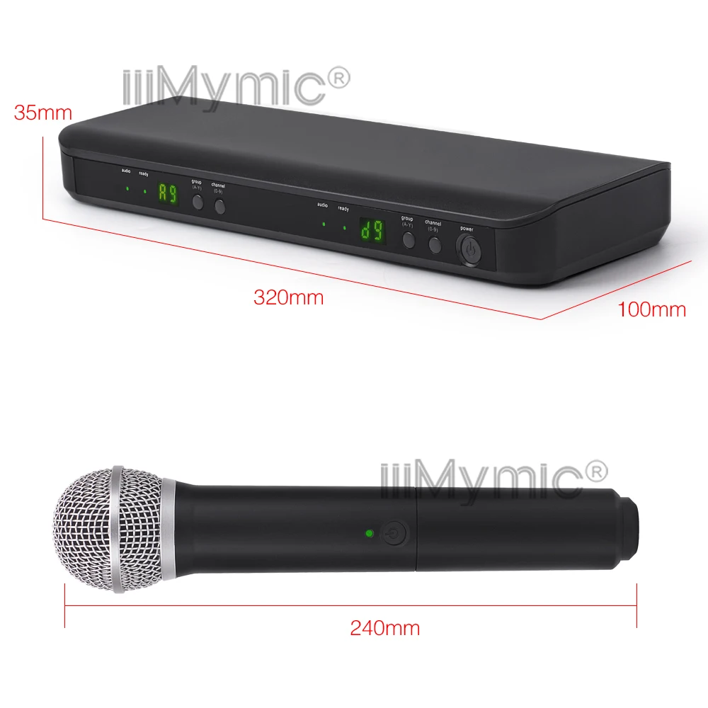 Профессиональный BX288 58 BX88 58A UHF беспроводной микрофон для караоке система с двойным портативным передатчиком UT4 TPYE Mic