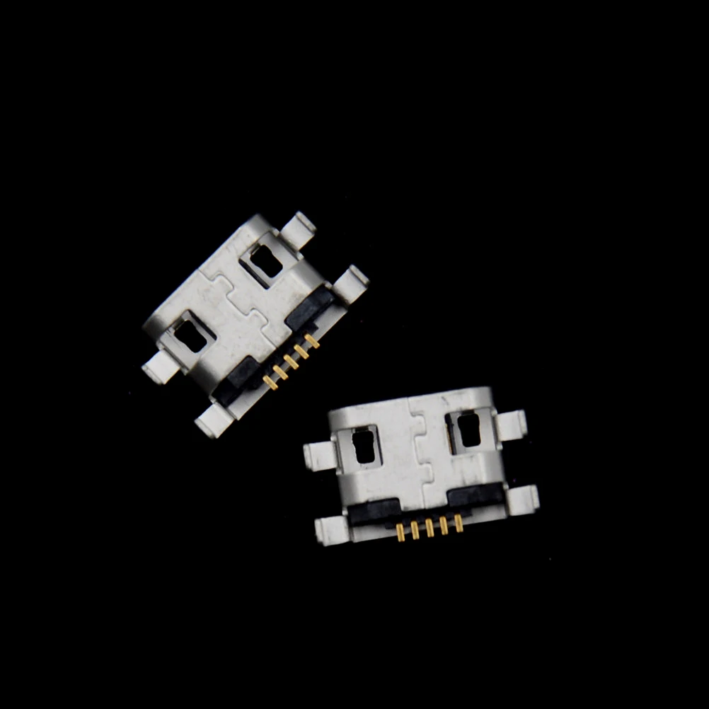 20 шт микро USB разъем 5pin Тяжелая пластина B Тип гнездовой для мобильного мини