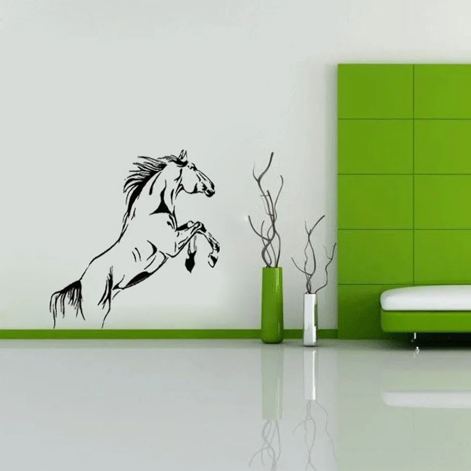 DCTOP Лидер продаж прыгающие настенные Стикеры с лошадью наклейки домашний декор для гостиной украшения фрески, цитаты самоклеющиеся обои