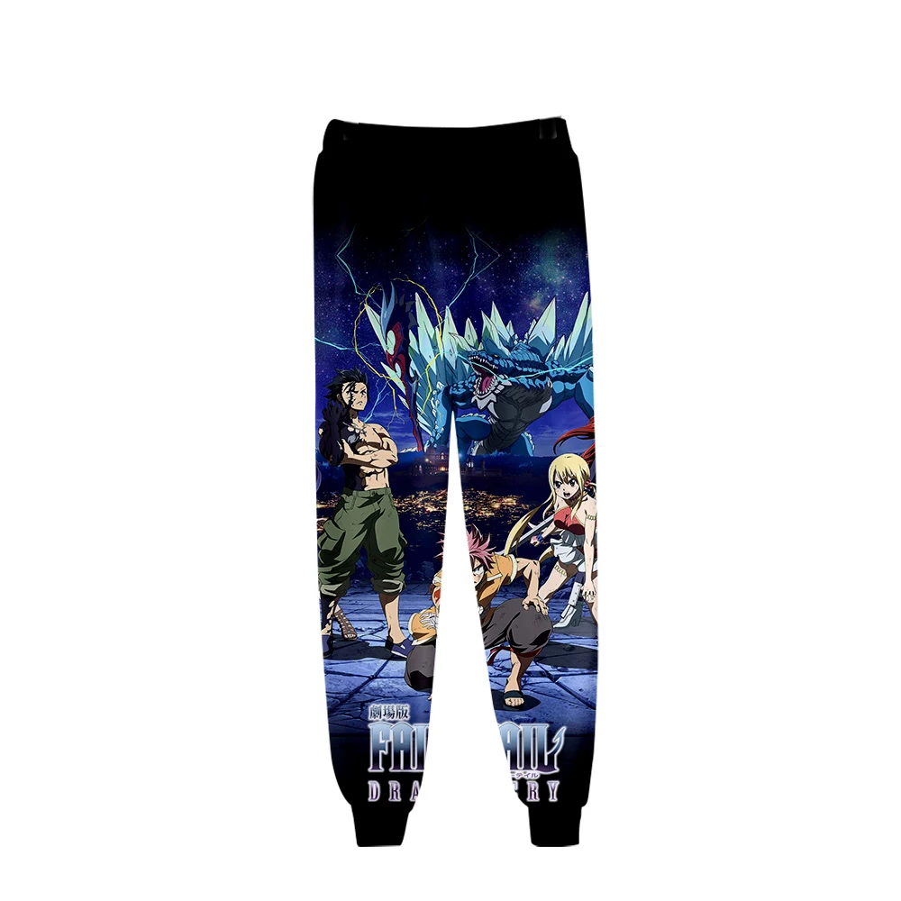 Leisure HIP HOP Japanese Anime FAIRY TAIL 3D pants high quality sports trousers popular trend comfortable casual | Мужская одежда