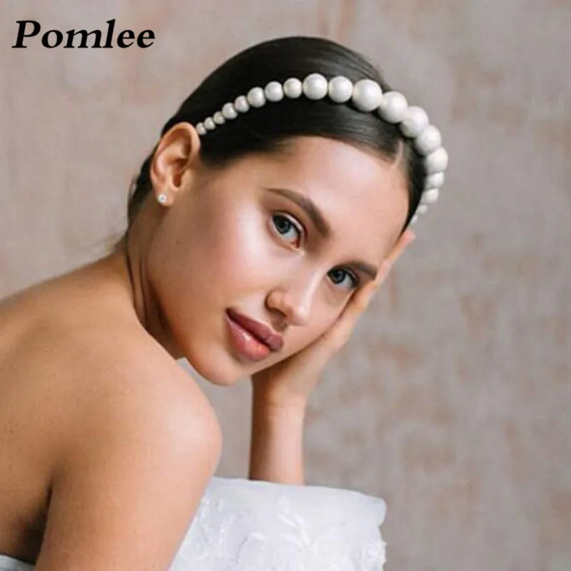 Pomlee Новая мода имитация жемчуга Hairbands для Для женщин милые подарки смешивания