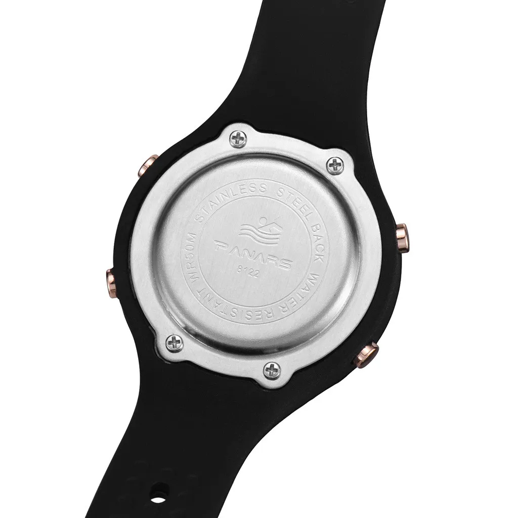 Luminous Fashion Generous And Simple Waterproof Silicone Belt Electronic Watch digital Watch fashion gif Men's watch Outdoor sp