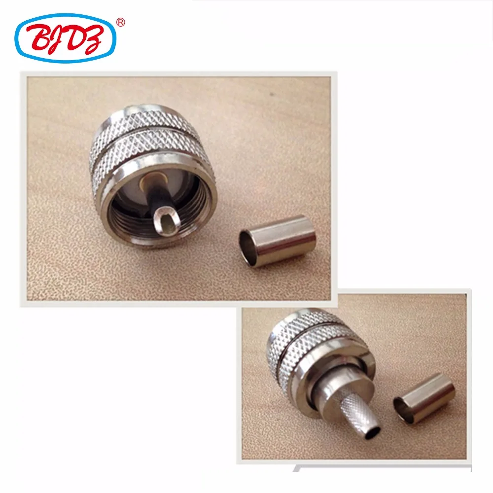 

Free Shipping UHF Male PL259 Crimp for LMR195 cable connector