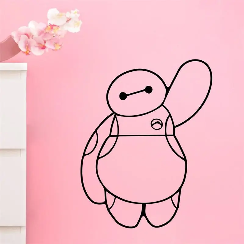 Черный милый персонаж мультфильма/Детская комната наклейка наклейки на