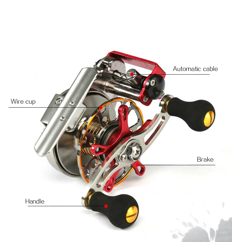

Fishing Reel Lure Wheel Reals Metal Spinning Fly 2+1BB High Speed 2.5:1 Baitcasting Left Hand Right Hand Baitcast Casting Reels