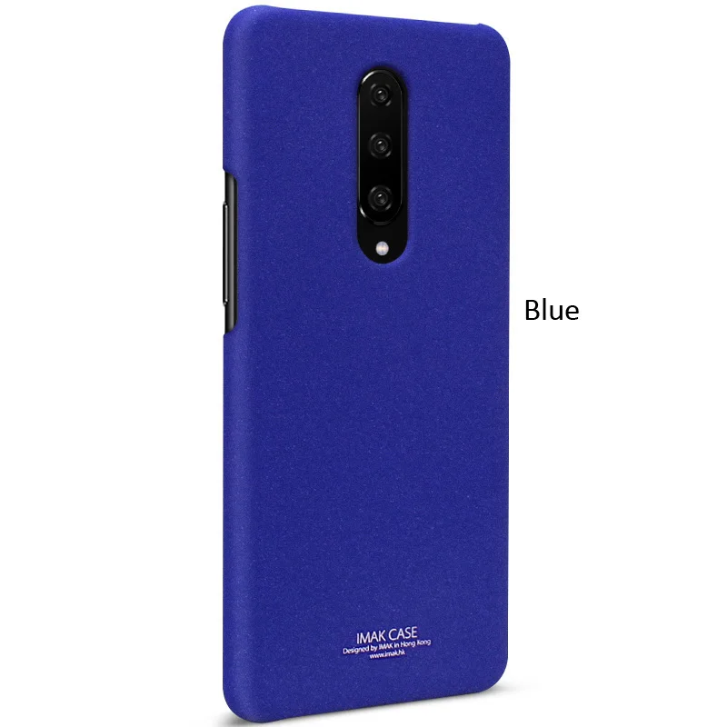 Blue Imak Cowboy чехол для Oneplus 7 Pro матовый Пластик PC Защитная крышка - Цвет: Blue