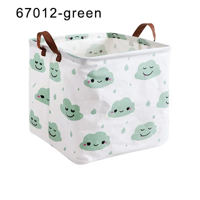 67012-green Корзина для белья складная корзина для игрушек корзины для хранения для ванной комнаты органайзер для одежды корзина для хранения коробка/пластик для игрушек/грязная одежда - Цвет: 67012-green