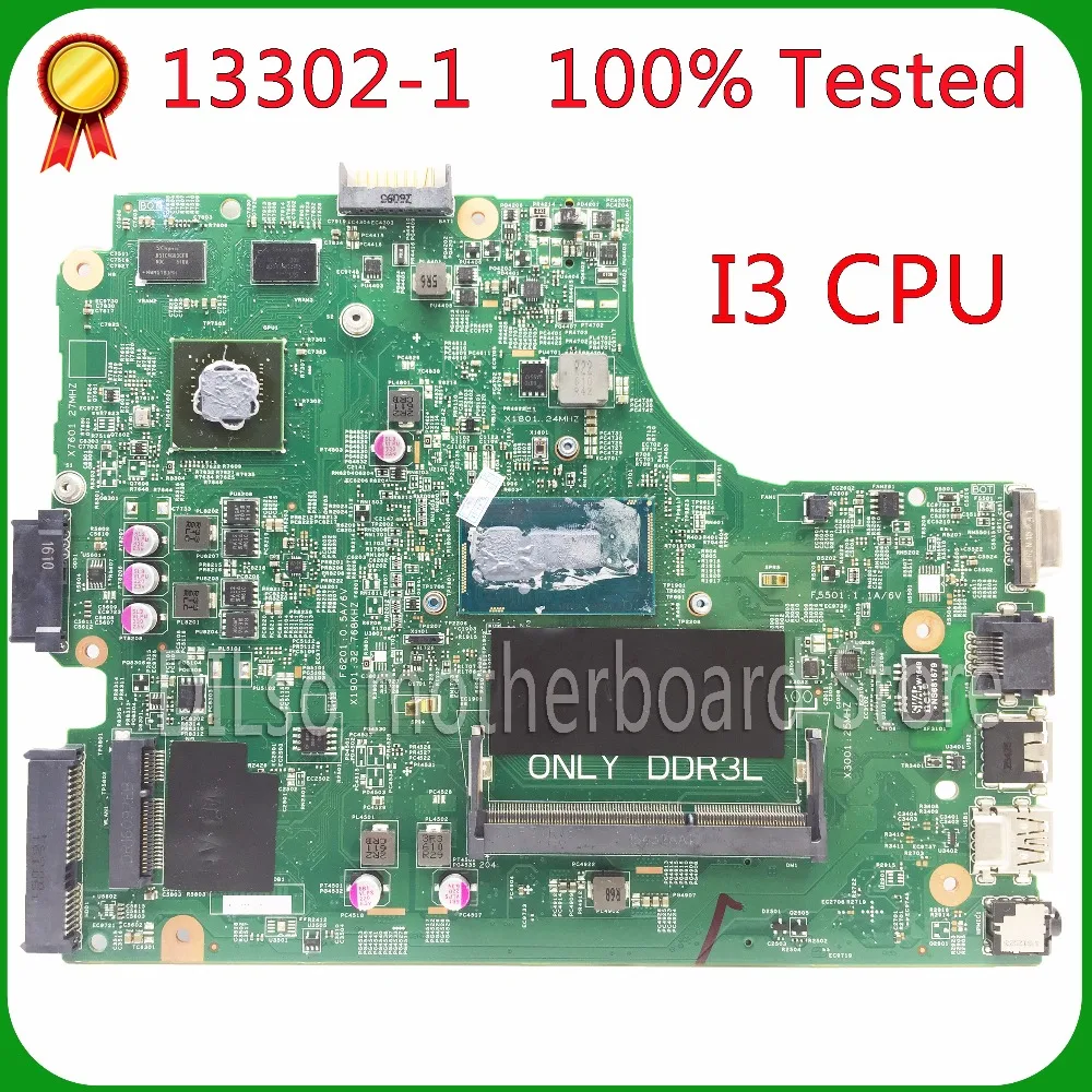 Kaufen KEFU 13302-1 Für Dell INSPIRON 3446 3549 3449 3546 Laptop Motherboard Dell Motherboard I3 CPU Orginal Test Motherboard
