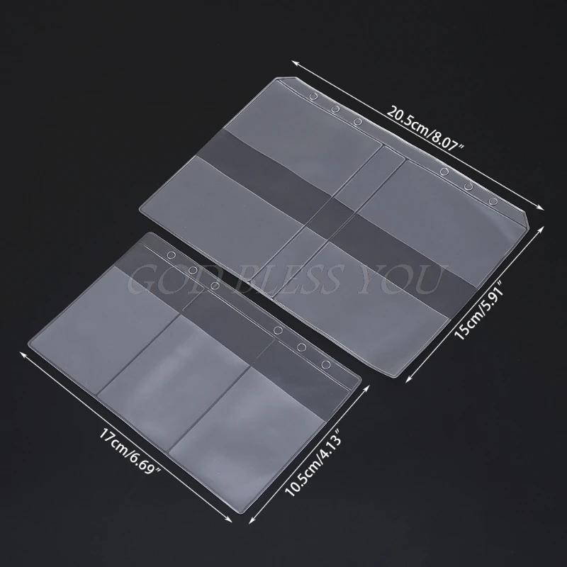 Прозрачный ПВХ Бизнес замысловатым Отделом для карт сумка объекты файловых