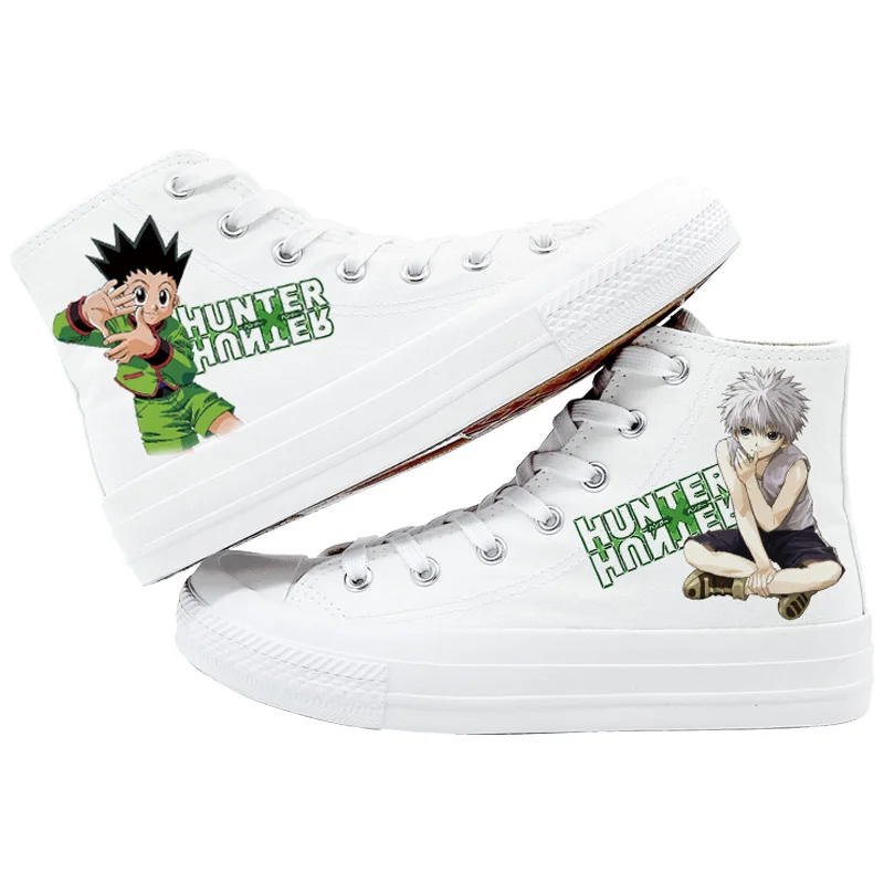 

High-Q Unisex Anime HUNTER X HUNTER GON FREECSS plimsolls HUNTER X HUNTER Killua Zoldyck rope soled shoes Casual Canvas Shoes