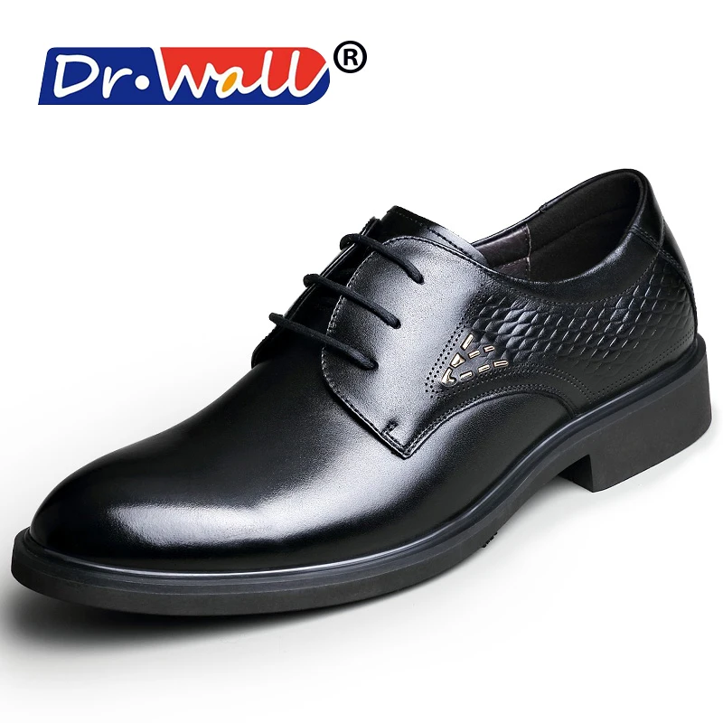 Новое поступление 2017 модные мужские деловые туфли из натуральной кожи на