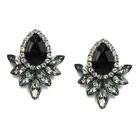 Новые модные серьги Стразы, милые Металлические Серьги с драгоценными камнями, серьги-гвоздики для женщин, серьги с кристаллами, оптовая продажа, фабричные серьги yw3208