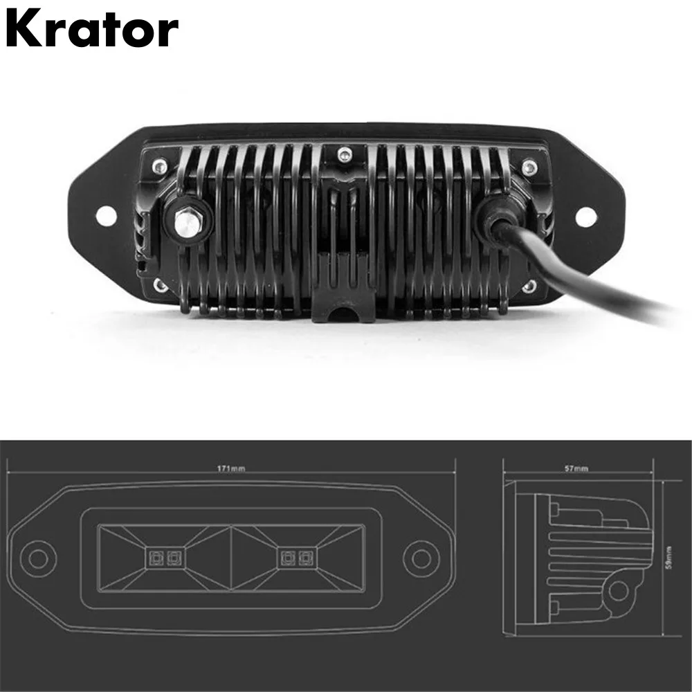 Светодиодный прожектор Krator 20 Вт 40 6500 К водонепроницаемый светодиодный|Световая