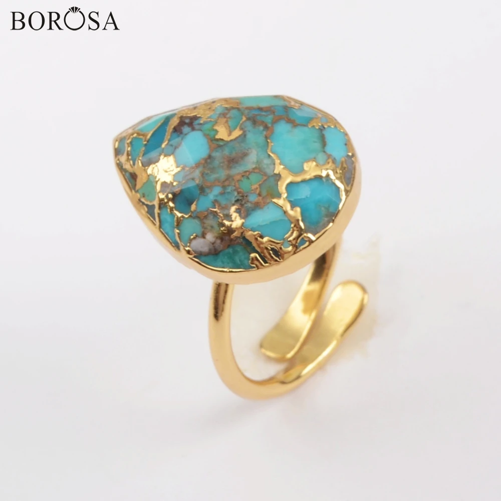 BOROSA ювелирные изделия 5/10 шт слезы каплевидной формы позолота меди натуральная