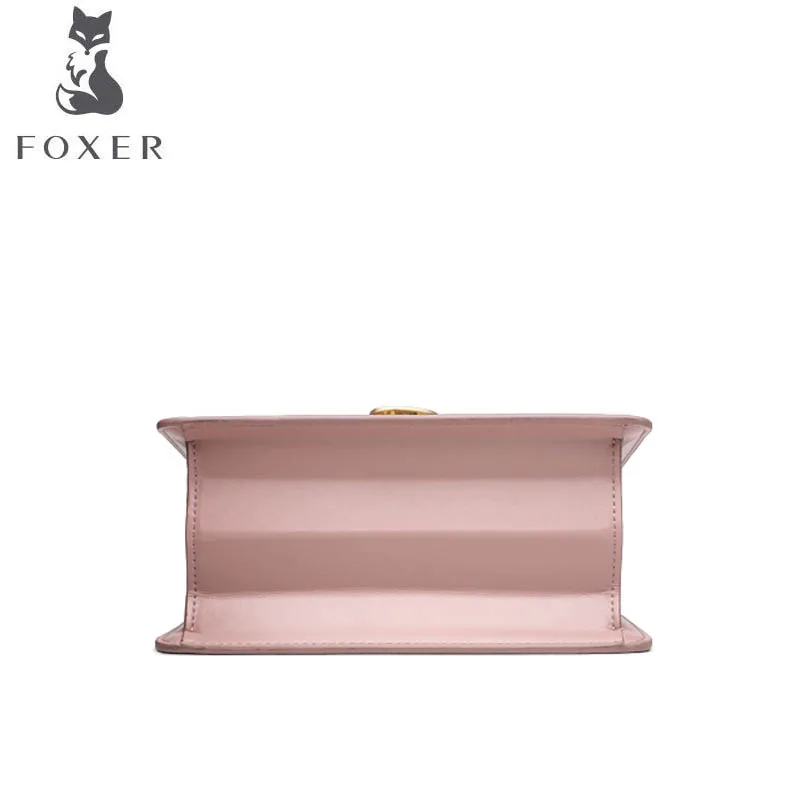 FOXER 2019 Новая мода Дикий корейский темперамент плечо сумка лук небольшой