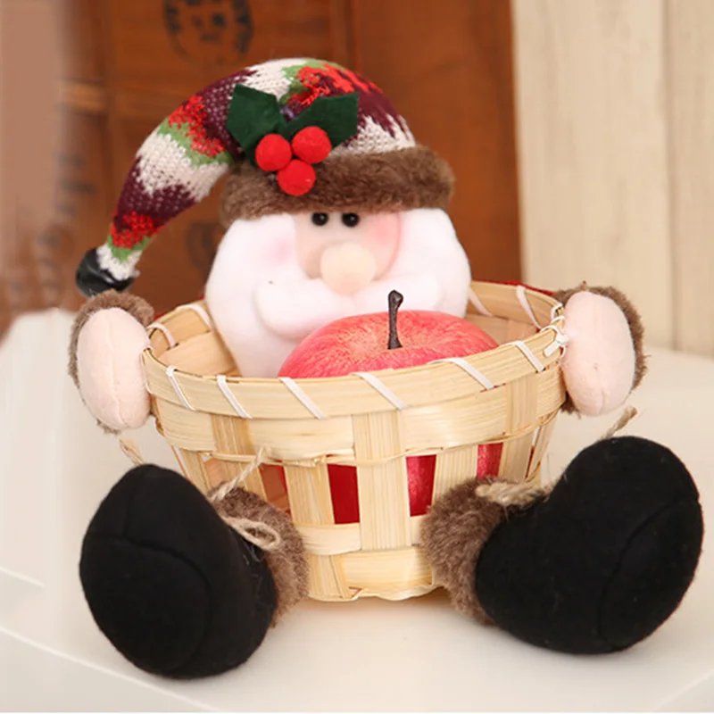 Navidad 2018 оригинальная Рождественская корзина ручной работы рождественские