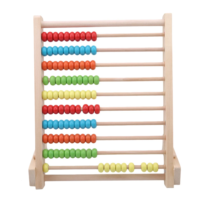 Детские деревянные математические игрушки Abacus маленький калькулятор ручной