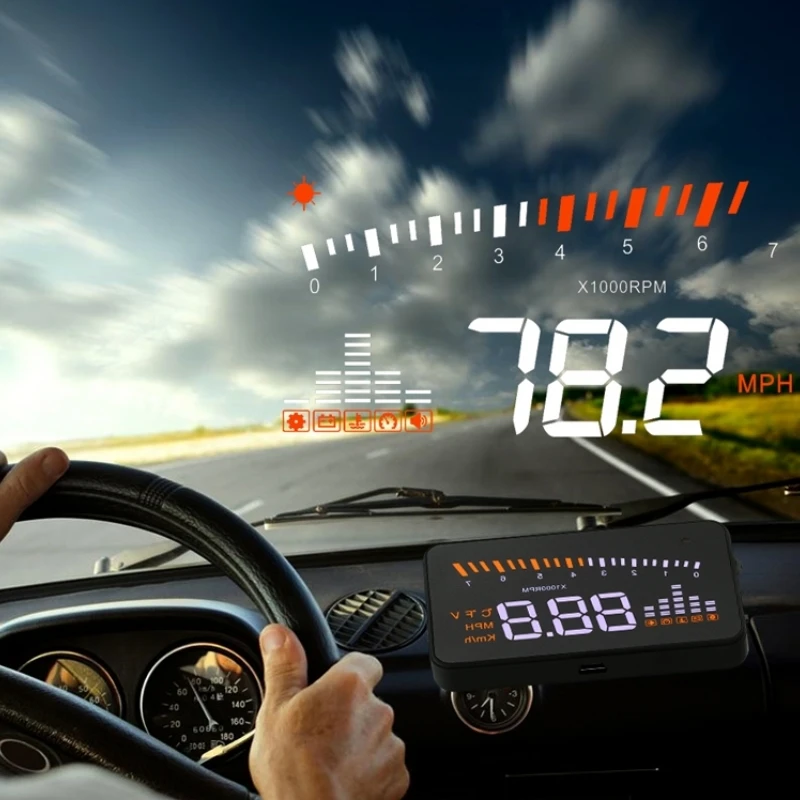 Фото Автомобильный проекционный дисплей HUD для Volkswagen VW Tiguan Touareg Routan Touran 2010-2025, аксессуары для проектора лобового стекла №2