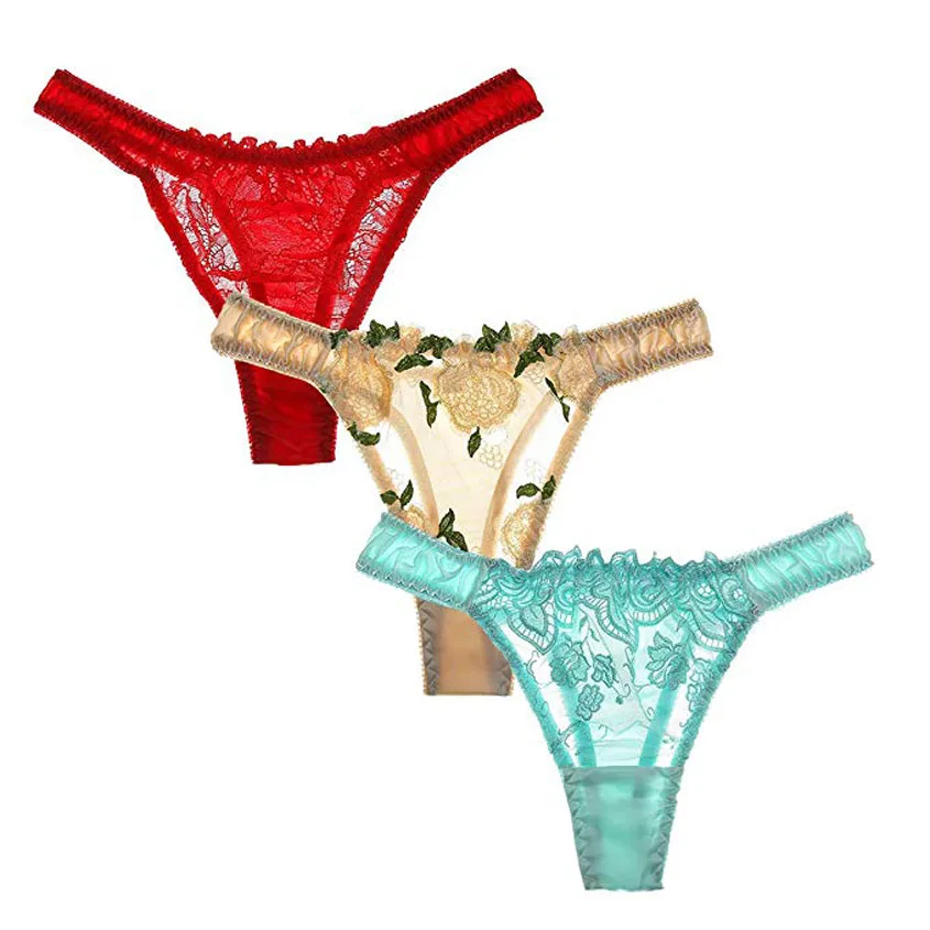 3 шт. женские прозрачные трусики стринги на эластичных бретелях|Женские трусики| |