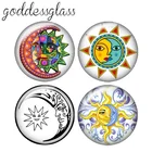 Модные круглые стеклянные кабошоны ZB0422 для фотосъемки, аксессуары для демонстрации плоской задней части, 10 шт., 12 мм18 мм20 мм25 мм