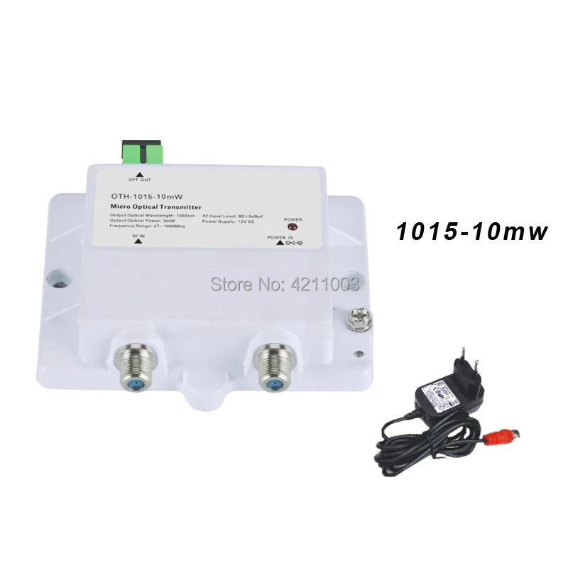 FTTH микрооптический передатчик модель OTH-1015-10MW Catv одномодовый волоконно-оптический 47-1000 МГц 1550 нм с SC/APC