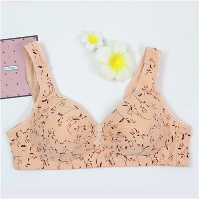 Розовый Пикантные спортивные бюстгальтеры для Для женщин Seamless Bralette прозрачные чашки Беспроводной бюстгальтеры белье Плюс Размеры нижнее белье с цветочным кружевом - Цвет: Розовый