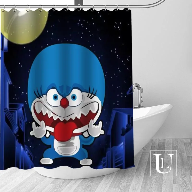Горячее предложение Экологичные Doraemon душ Шторы пользовательские Ванная комната Шторы современный полиэстер ткань толщиной Водонепроницаемый плесени