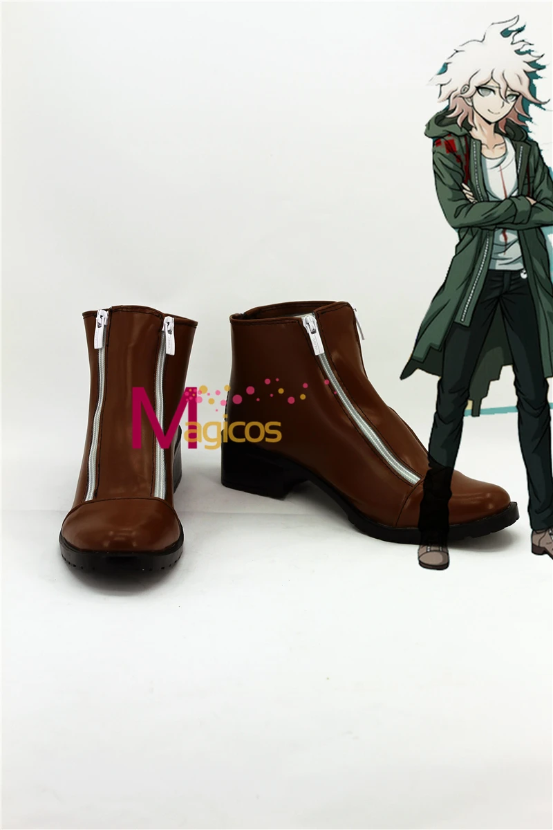 Аниме Danganronpa Komaeda Nagito коричневые ботинки обувь для костюмированной вечеринки на