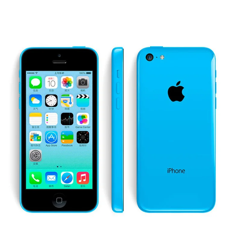 Б/у Apple iPhone 5C 4,0 дюймов экран разблокированный двухъядерный мобильный телефон 8 ГБ/16 ГБ/32 ГБ rom
