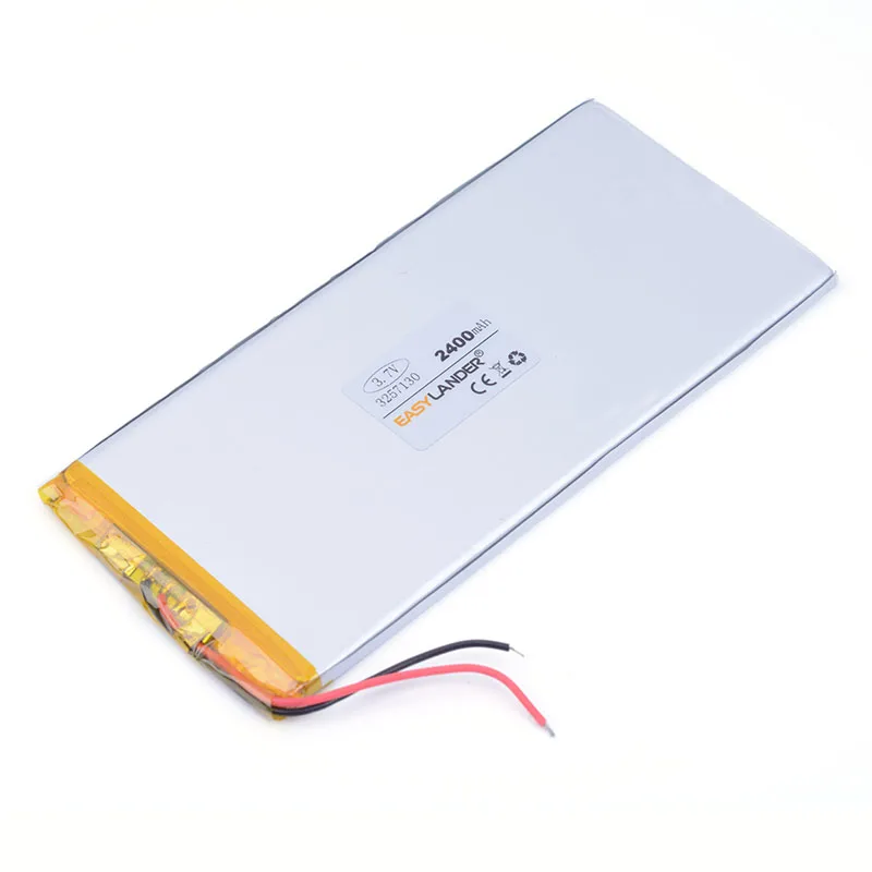 3 7 V 3257130 2400mAh полимерный литий ионный аккумулятор может быть настроен оптом CE FCC ROHS