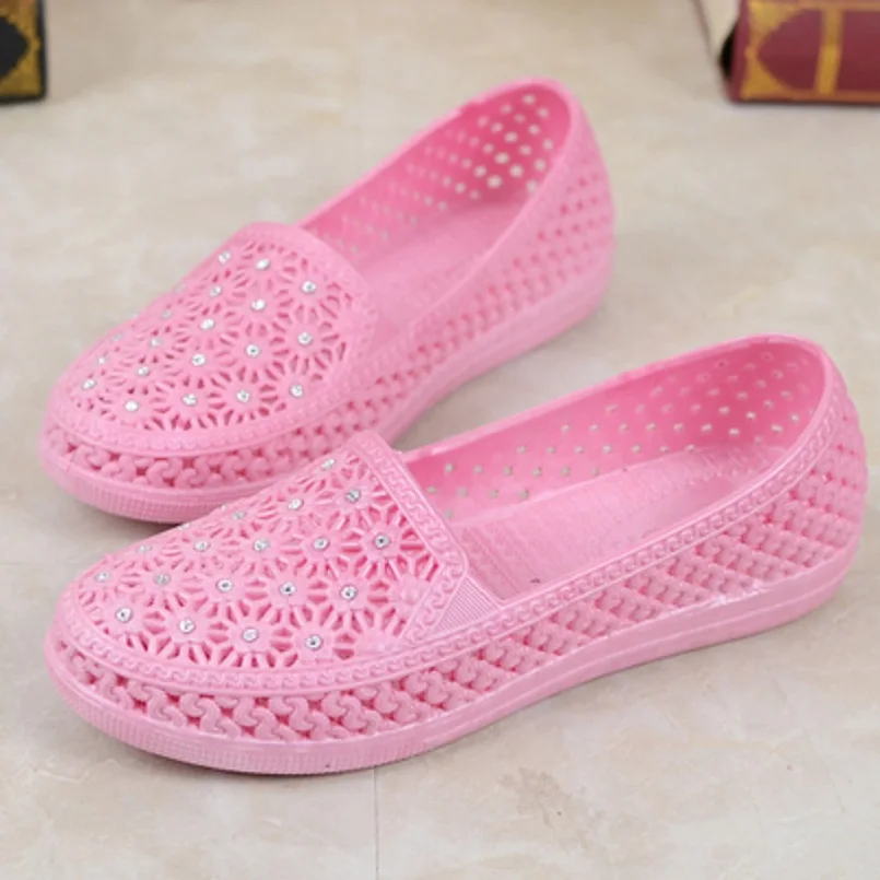 Женские милые удобные дышащие туфли Zapatos Planos De Mujer модные с кристаллами стильные