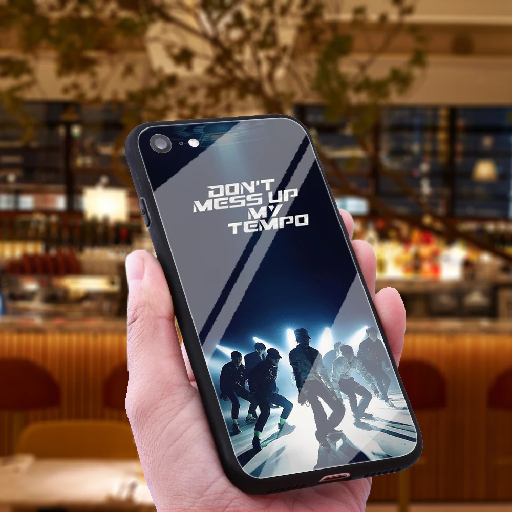 WEBBEDEPP Exo Dont Mess Up My Tempo Tempered Glass Phone Case for Apple iPhone Xr Xs Max X or 10 8 7 6 6S Plus 5 5S SE |