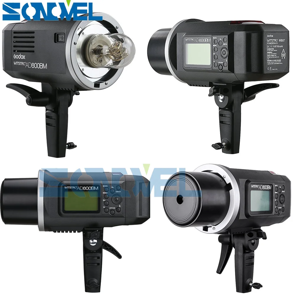 Бесплатная фотовспышка speedgodox AD600BM 600W HSS GN87 Bowens с креплением + фотопередатчик для