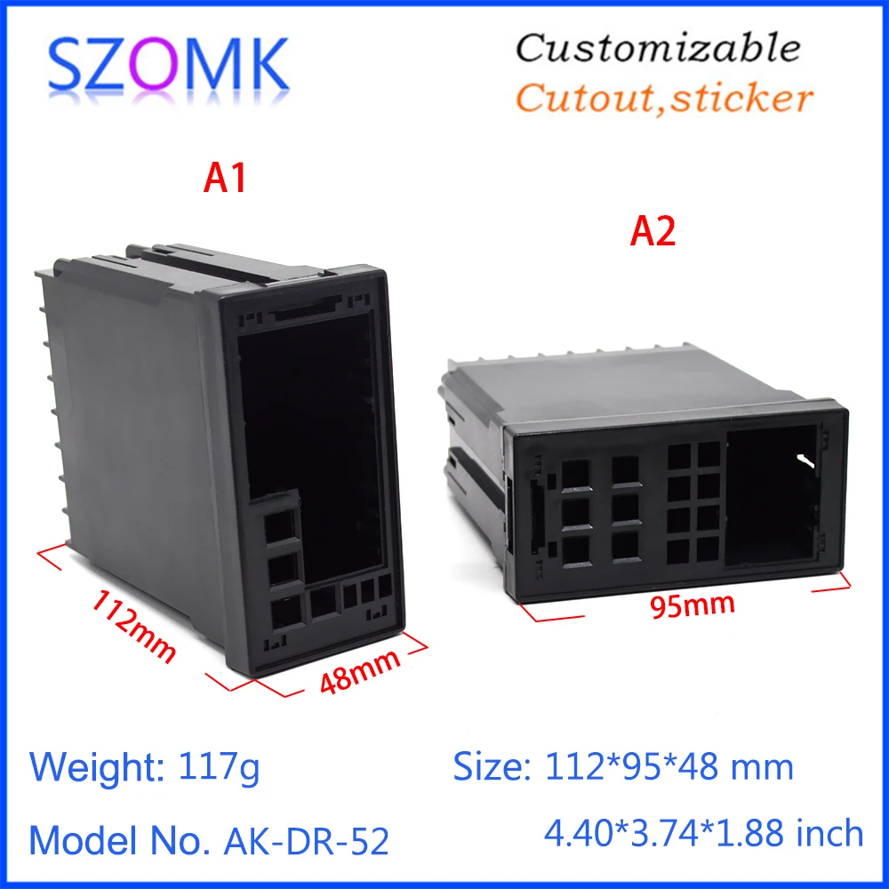 1 piece 112*95*48mm szomk plastic digital relay time control enclosure for electronics pcb design LED display junction box | Обустройство