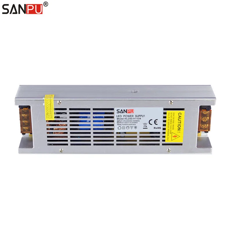 SANPU SMPS светодиодные источники питания 250 Вт 24 в 10 А драйвер переключателя 220 230 В AC/DC