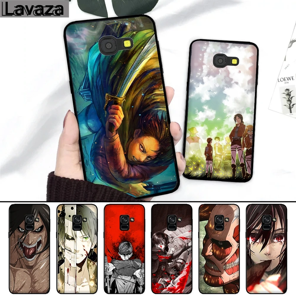 Силиконовый чехол Lavaza 135FF атака на Титанов для Samsung A3 A5 2016 2017 A6 Plus A7 A8 A9 A10 A30 A40 A50 A70 J6