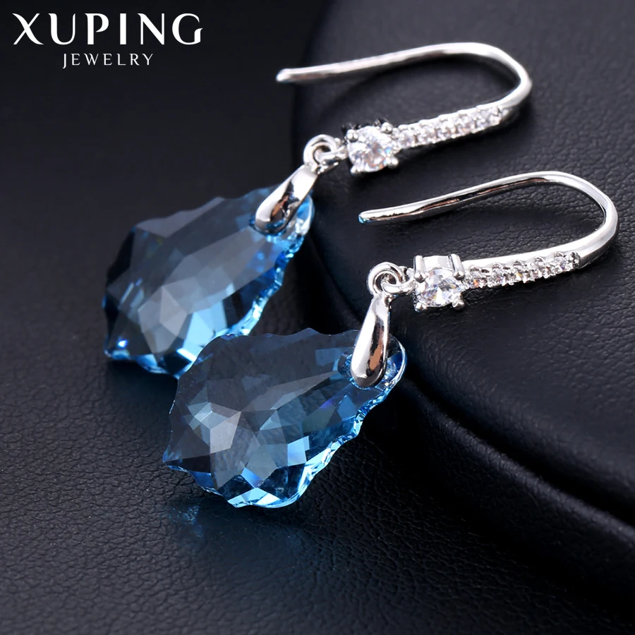 11,11 предложения Xuping, модные серьги, высокое качество, кристаллы от Swarovski, цветное покрытие, очаровательный дизайн для женщин, подарок M23-92538