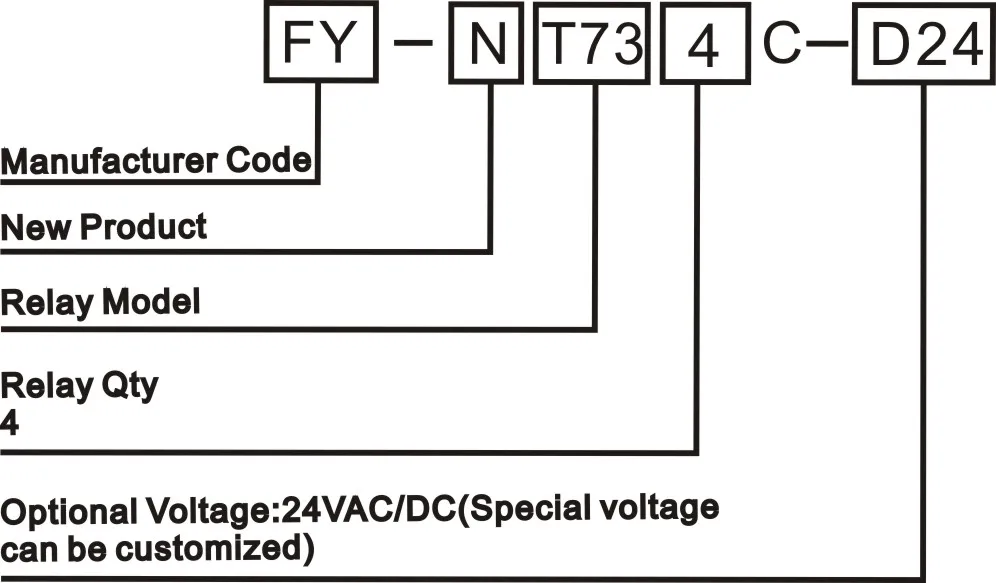 4 канала T73 AC/DC 24V din-рейку триггерный релейный модуль