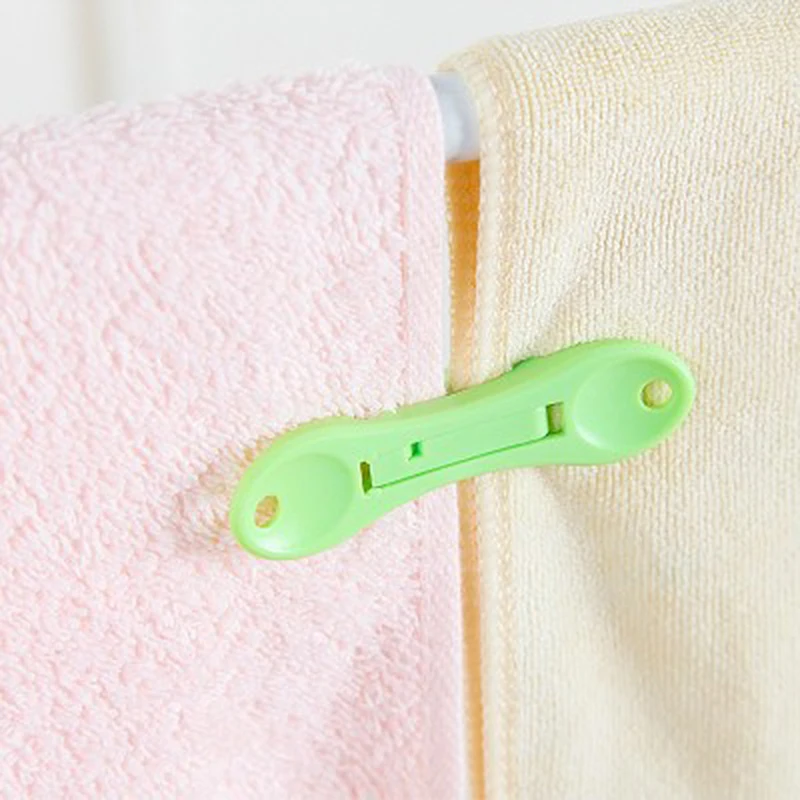 12 шт. двойной головкой Пластик прищепку клип Булавки веревки висит бельевой