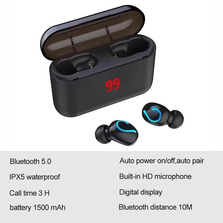 TWS, беспроводные Bluetooth наушники, супер бас, стерео, беспроводные Bluetooth наушники, свободные руки, спортивные/Игровые наушники с шумоподавлением