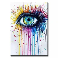 high quality modern abatract wall art oil painting on canvas for home decoration abstract eyes painting