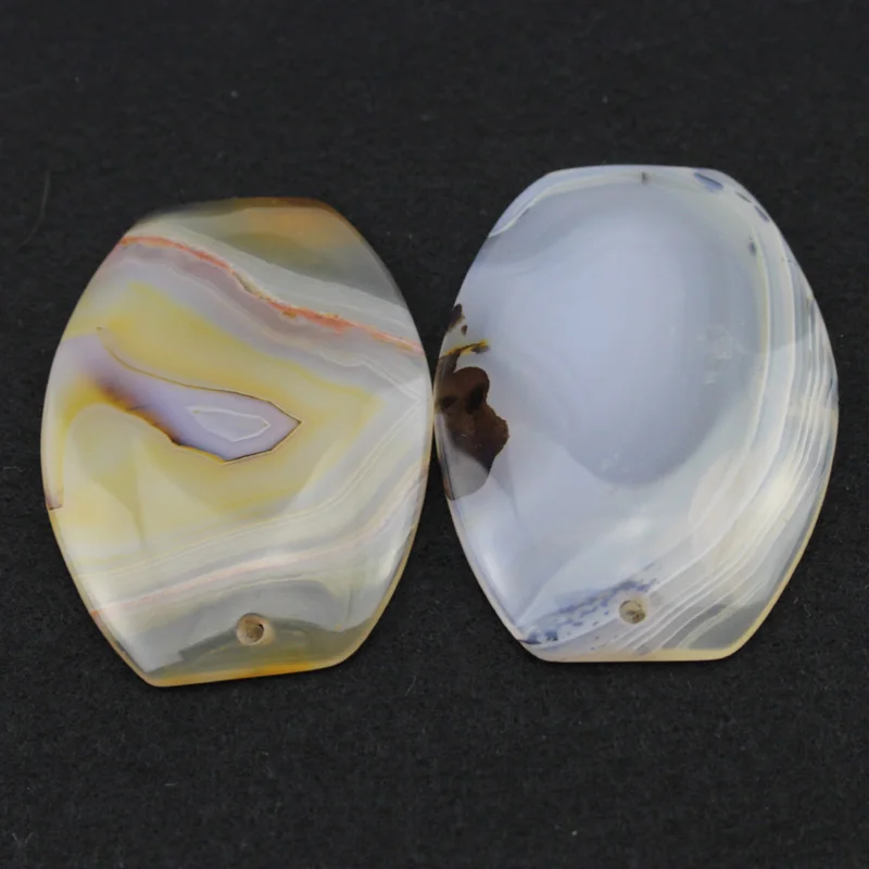 Серые бусины из натурального камня для изготовления ювелирных изделий, 40x56 мм