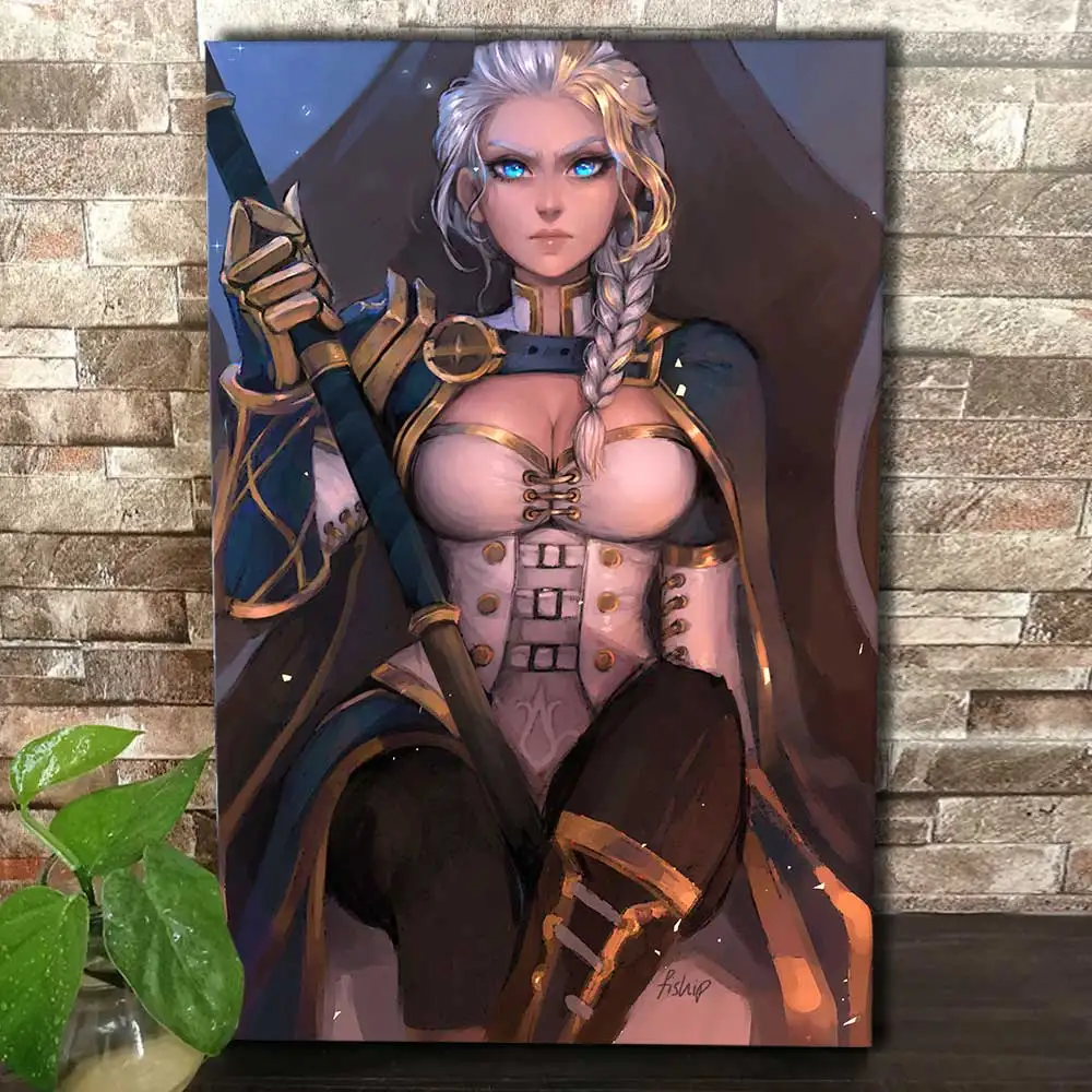 World of Warcrafts декоративная живопись рамка постеры Холст Картина Настенная живопись для домашнего декора Sylvanas Windrunner Jaina