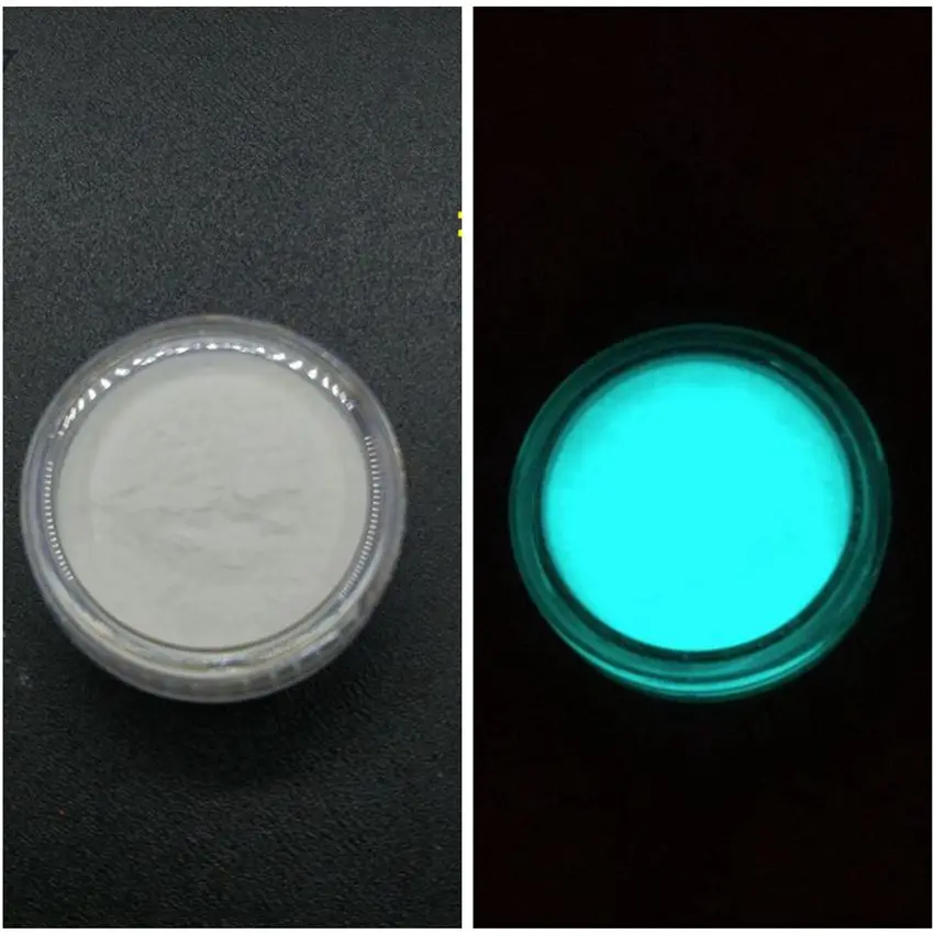 5 sky blue Одна коробка DIY ногтей акриловый порошок светящийся люминисцентный фосфорный порошок, светящаяся в темноте пудра, блеск для ногтей Декоративный пигмент - Цвет: 5 sky blue