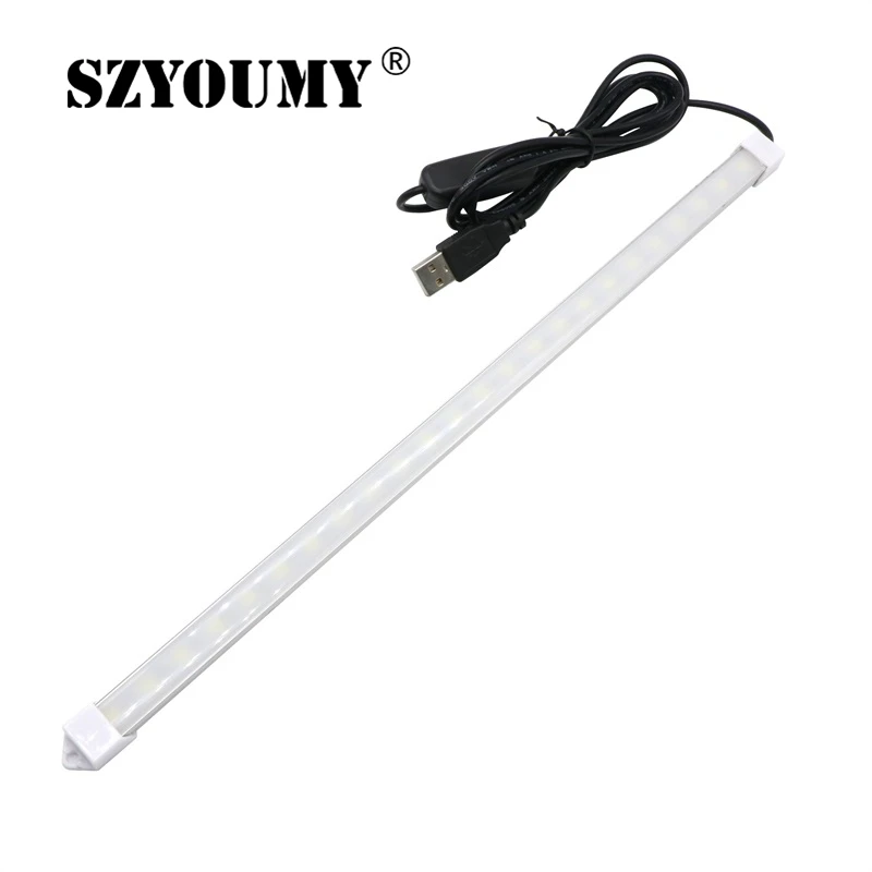 

SZYOUMY светодиодная полосветильник освещения 35 см 24 SMD 5630 питание от USB 5 в постоянного тока жесткая полоса жестсветильник световая полоса пере...